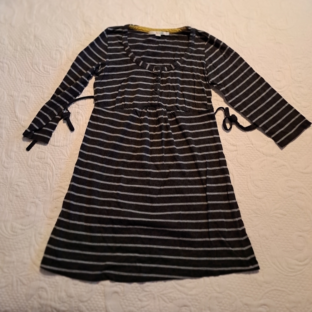 Boden women's size US 4 2 tone gray tunic maternity top VGUC